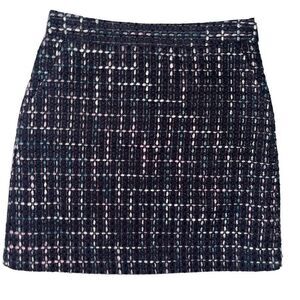 LOFT woven tweed skirt 0
